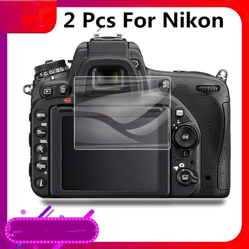 2 Kính Cường Lực 9H Bảo Vệ Màn Hình LCD Cho Máy Ảnh Nikon B500 D500 D600 D610 D750 D800 D810 D850 D90 D3000 D3100 D3200
