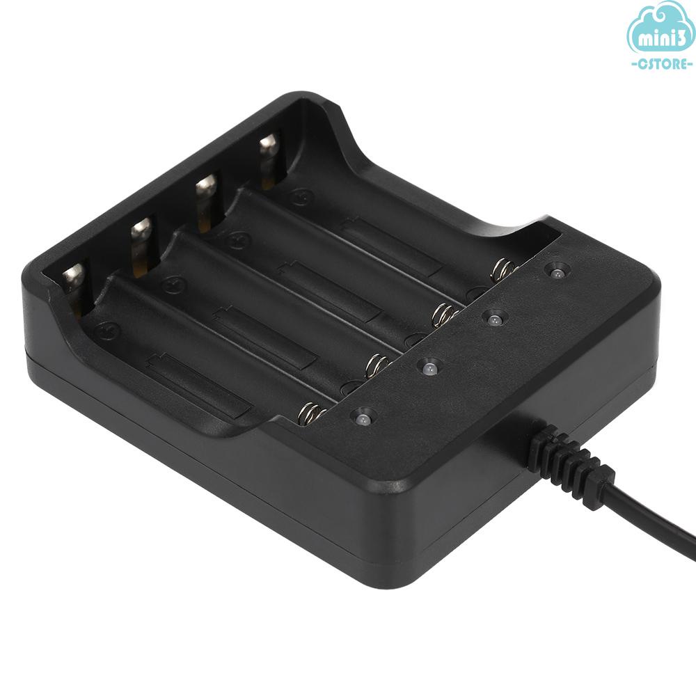 (V06) 4 Slots Universary Battery Charger 18650 Li-ion Battery Charger with LED Indicator