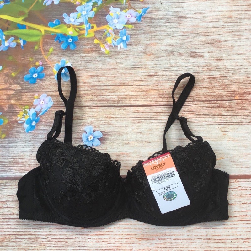 Áo ngực Lovely ren thêu nổi mút mỏng xuất Nhật đẹp từ bên trong anh video thật ạ
