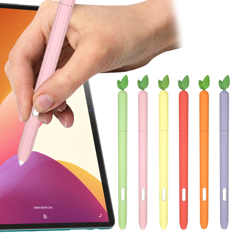 Vỏ Bảo Vệ Bút Cảm Ứng Hình Củ Cà Rốt Dễ Thương Cho Samsung Galaxy Tab S6 Lite Ốp