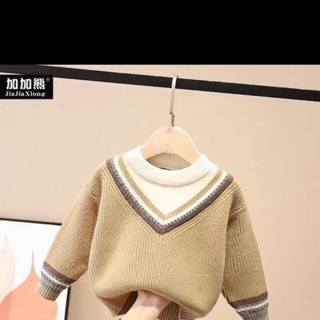 Áo len 2 cổ cho bé trai và bé gái 10-25kg