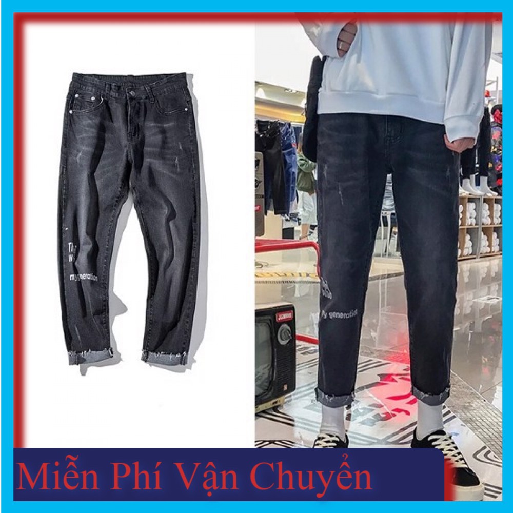 Quần Jean A.G The Who màu Xám Đen QJK135 Cao Cấp
