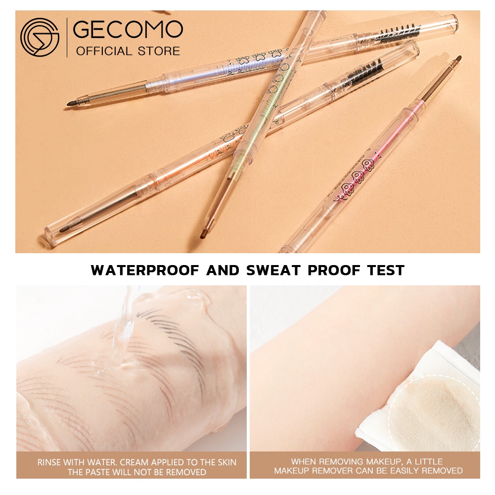 Bút Kẻ Lông Mày GECOMO Ngòi Mảnh Trang Điểm Chống Nước