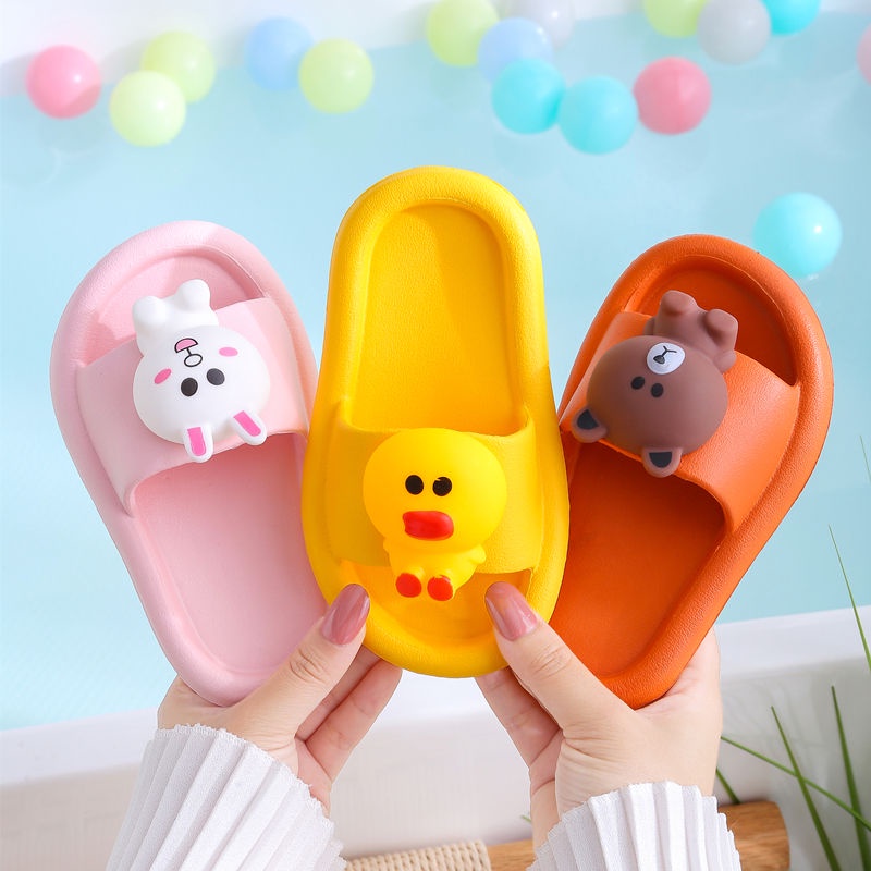 Dép Đi Trong Nhà Chống Thấm Nước Họa Tiết Hoạt Hình Cho Bé