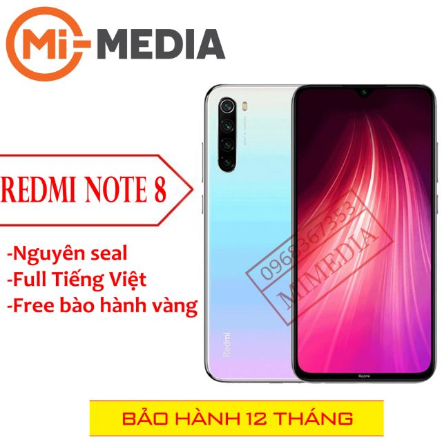 Điện thoại Xiaomi redmi note 8 4-64 full Tiếng Việt nhập khẩu chính hãng