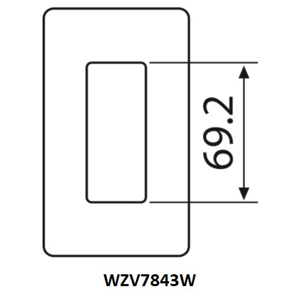 Combo 10 cái - Mặt góc vuông dòng Full Color Panasonic - WZV7841W, WZV7842W, WZV7843W, WZV7061W