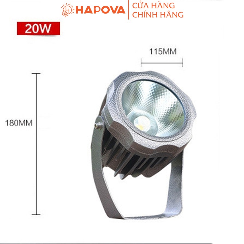 Đèn rọi cột, rọi tường, rọi đá, cắm cỏ  chiếu cây ngoài trời 30w 20w, 10w, 7w MIKO 1203, 302 - AS vàng