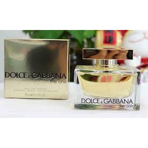 [Hàng Auth_Chính Hãng_Bao Đổi Trả] Nước Hoa Cao Cấp Nữ  DOLCE &amp; GABBANA the one EDP- 75ml