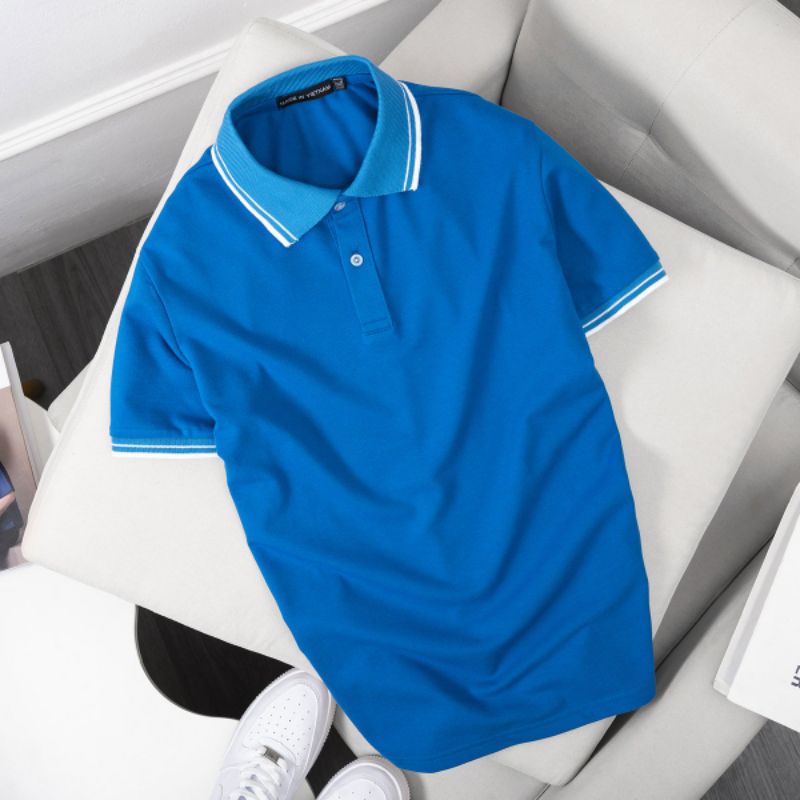 Áo Thun Nam POLO Trơn Vải Cá Sấu Cotton Cao Cấp Ngắn Tay Cực Sang Trọng Màu Sắc Thanh Lịch