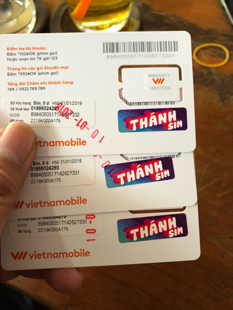 HOT HOT HOT THÁNH SIM VIETNAMOBILE 4GB/NGÀY 120GB/THÁNG