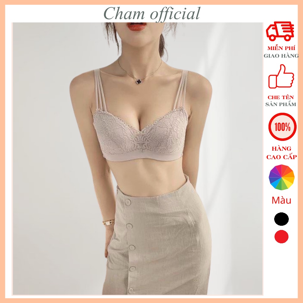 Áo lót nữ su đúc cao cấp áo nâng ngực đính ren thông hơi họa tiết