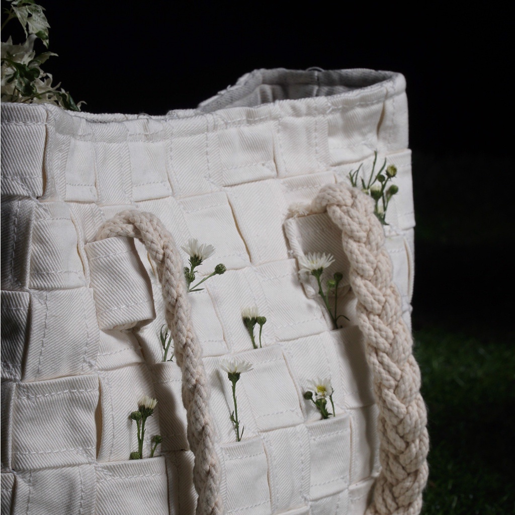 TÚI TOTE CRAFTED DENIM TOTE COLLECTION 3