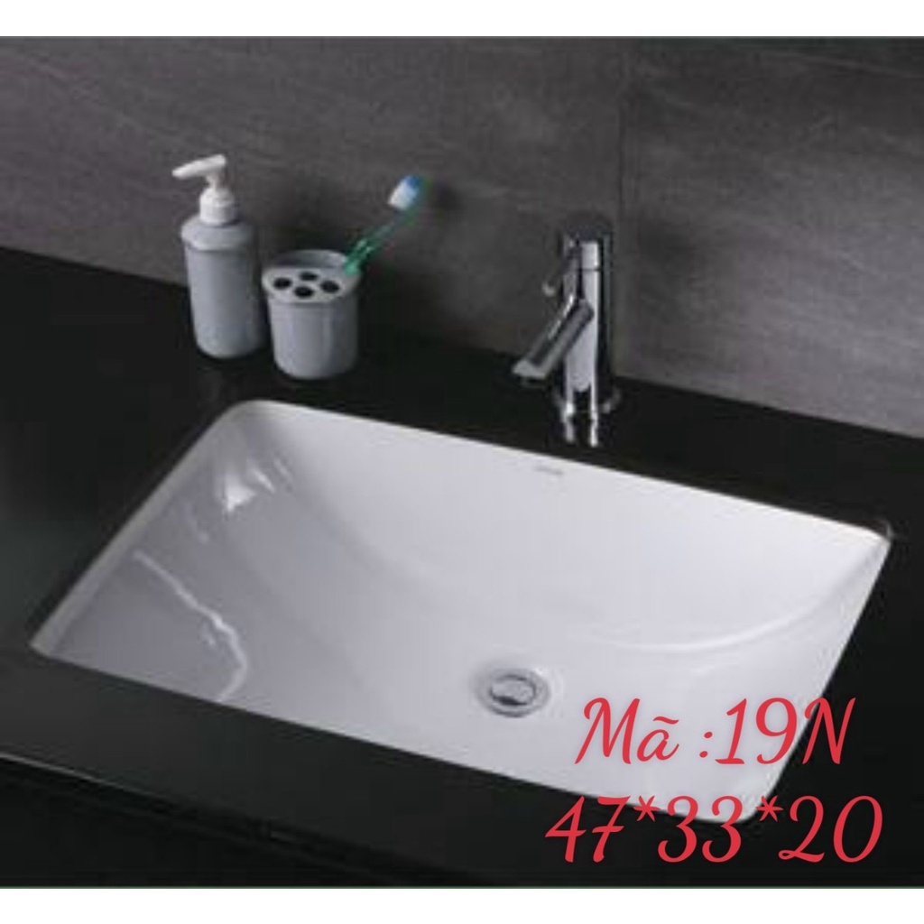 CHẬU RỬA LAVABO Âm BÀN ĐÁ - 19N