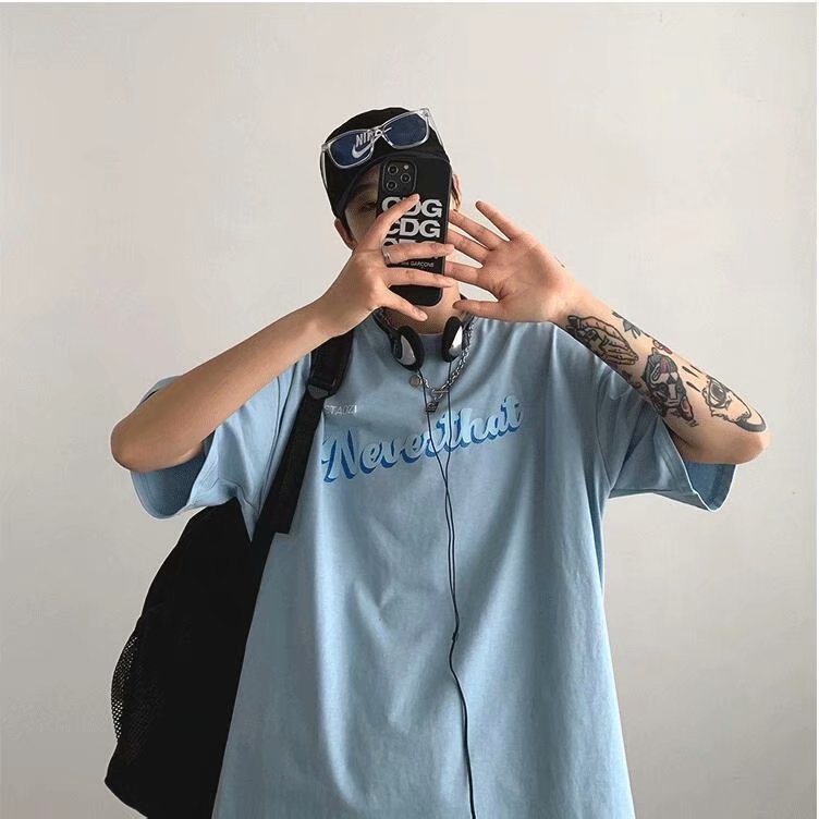 Áo Thun Nam Tay Ngắn Cổ Tròn Thời Trang Hàn Quốc 4 Màu Cỡ M-5Xl