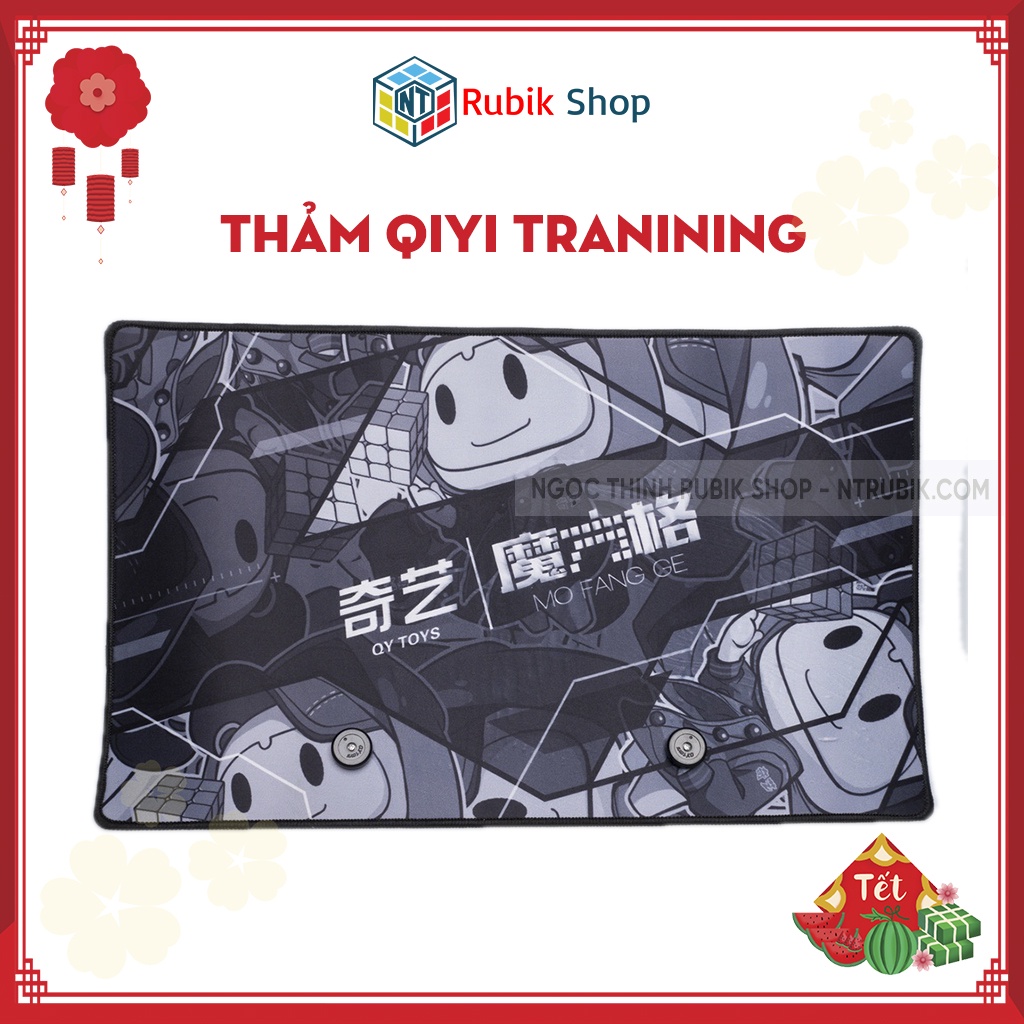 Thảm Qiyi nhỏ (Speed mat for rubik's cube-Small) 50cm x 36cm / Thảm Training mat 2021/ Thảm Training Infinity 2021