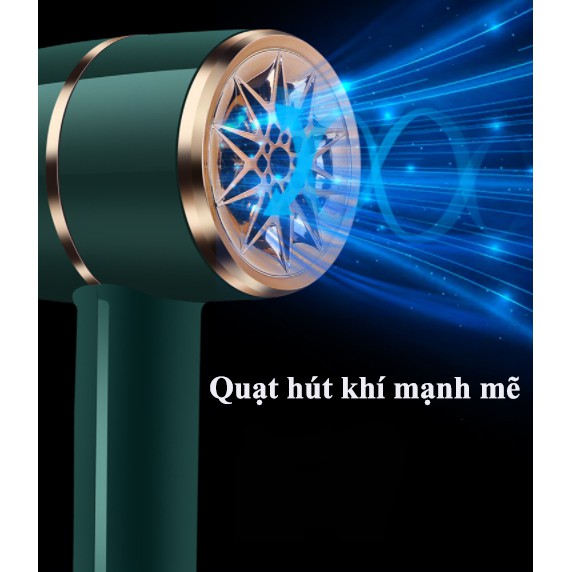Máy sấy tóc Ruisheng công suất 2200W có ánh sáng xanh, chăm sóc ion âm cho tóc, 3 chế độ sấy, điều chỉnh nhiệt độ