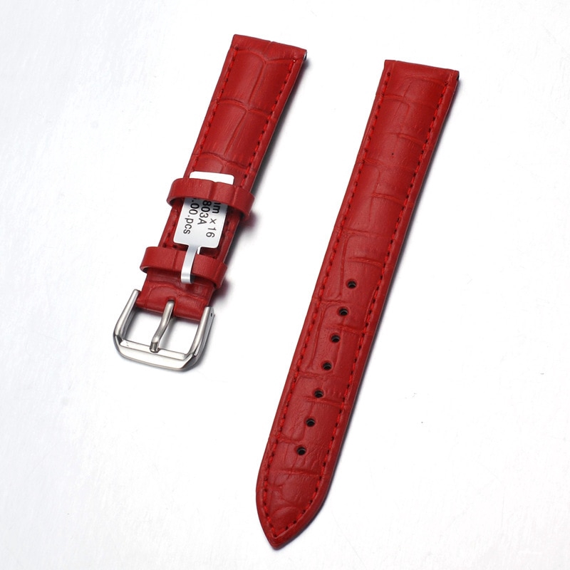 Dây đeo đồng hồ thay thế bằng da thật mềm 12/13/14/16/18/20/21/22/24mm