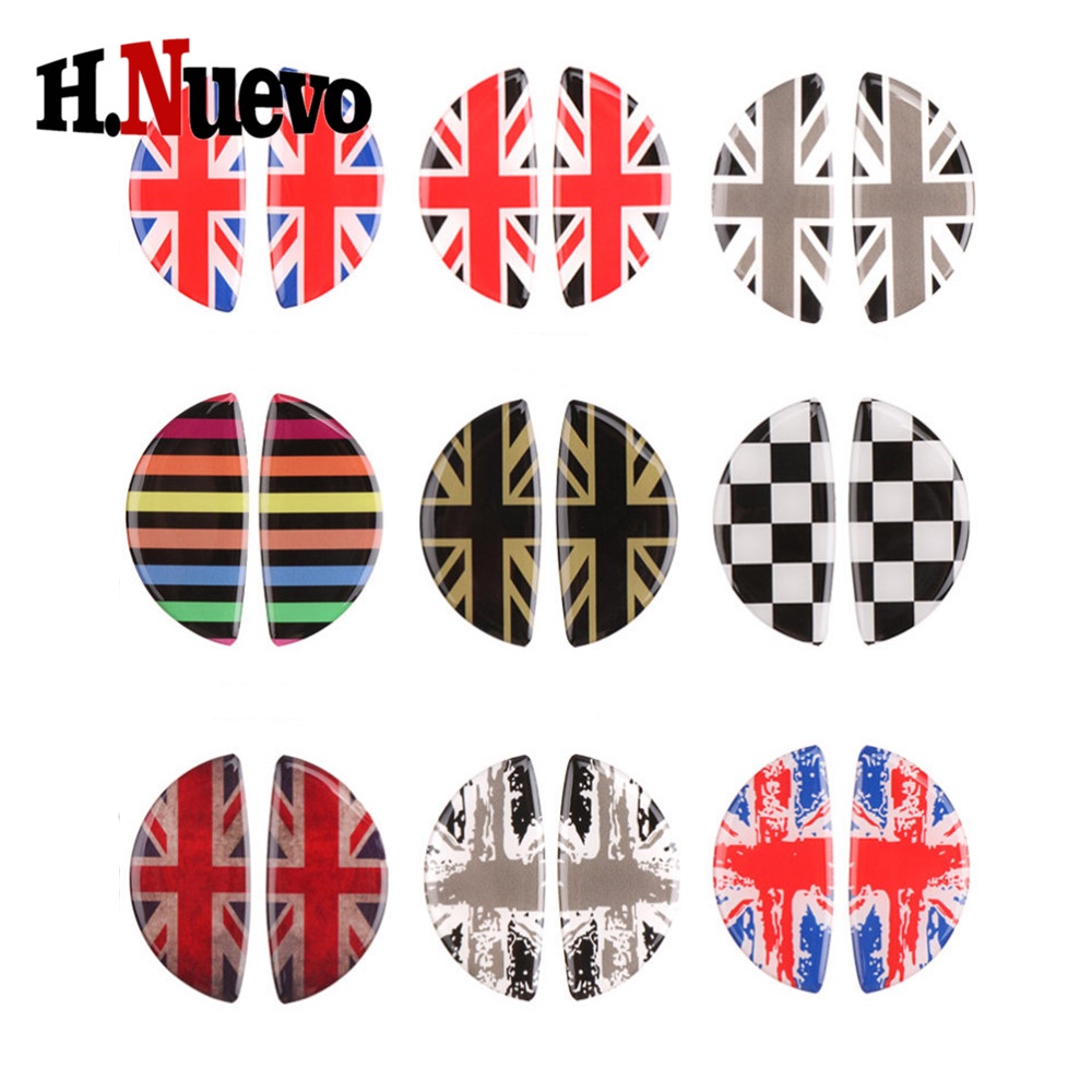 Set 2 Miếng Dán Trang Trí Tay Nắm Cửa Sau Cho Mini Cooper F54 F55 F56 F60