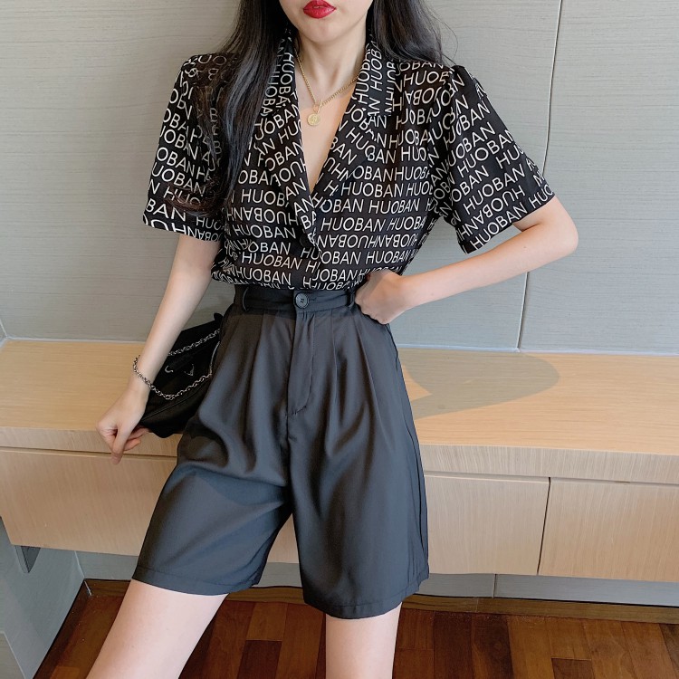 Áo sơ mi nữ tay ngắn Emilyshop