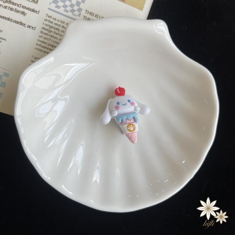 Kẹp Tóc Sanrio Hình Kem Ốc Quế Mini Dễ Thương Cho Bé Gái