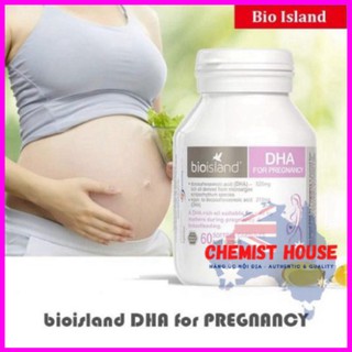 XẢ HÀNG  [ Hàng Chuẩn ÚC ] Bio Island DHA - Viên uống bổ sung DHA cho bà bầu 60 viên XẢ HÀNG