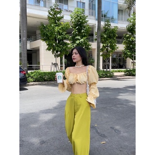 SAP-Áo croptop tay lồng đèn