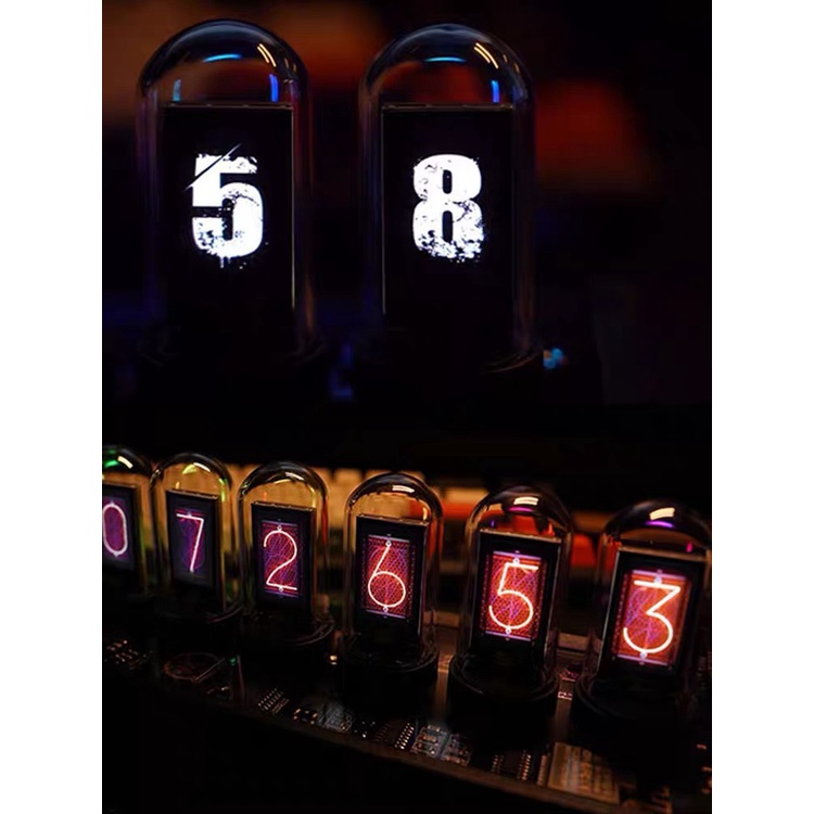 Đồng hồ Eleksmaker IPS Colorful LED Tube APP ( CHÍNH HÃNG ) - Đồng hồ màn hình led ống để bàn elekstube ips