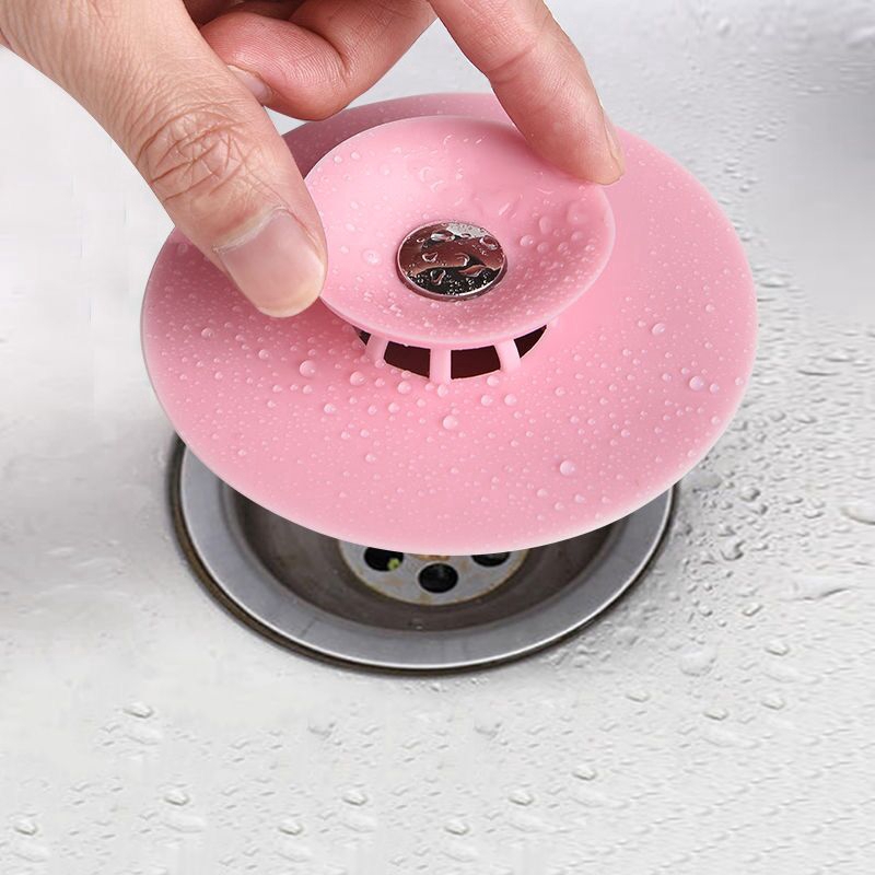 Nắp silicon đậy lỗ thoát nước bồn rửa chén/nhà tắm tiện lợi