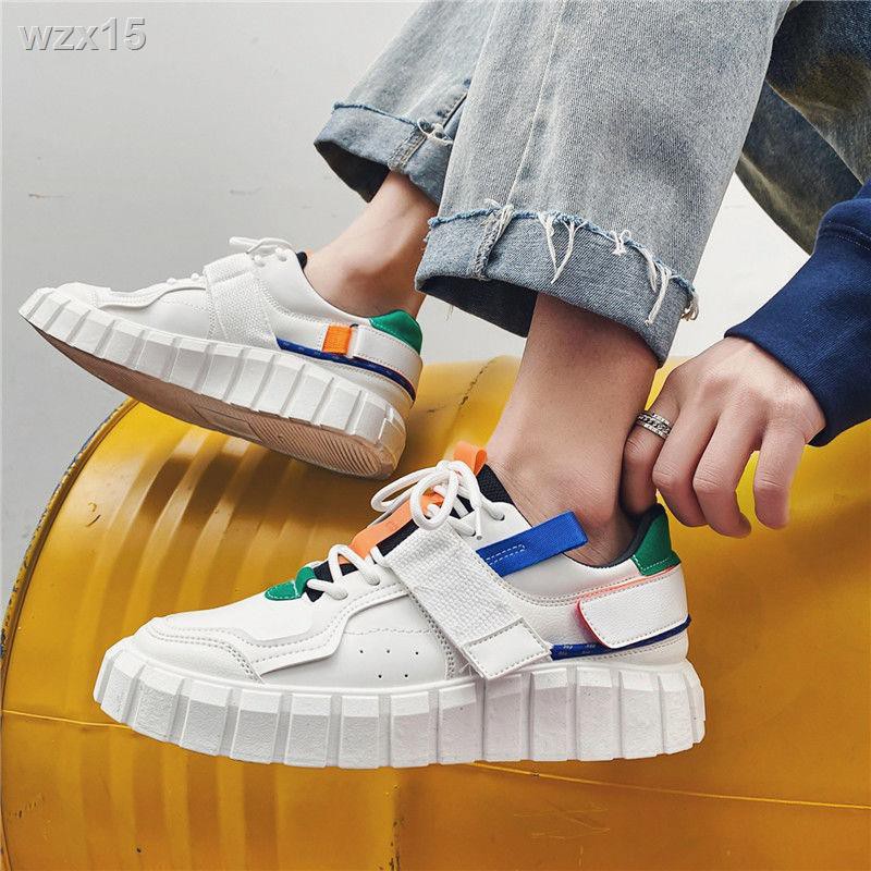 Summer board shoes nam phong cách hàn quốc sành điệu giản dị giày mọi kết hợp thời trang 2021 new student trắng tho