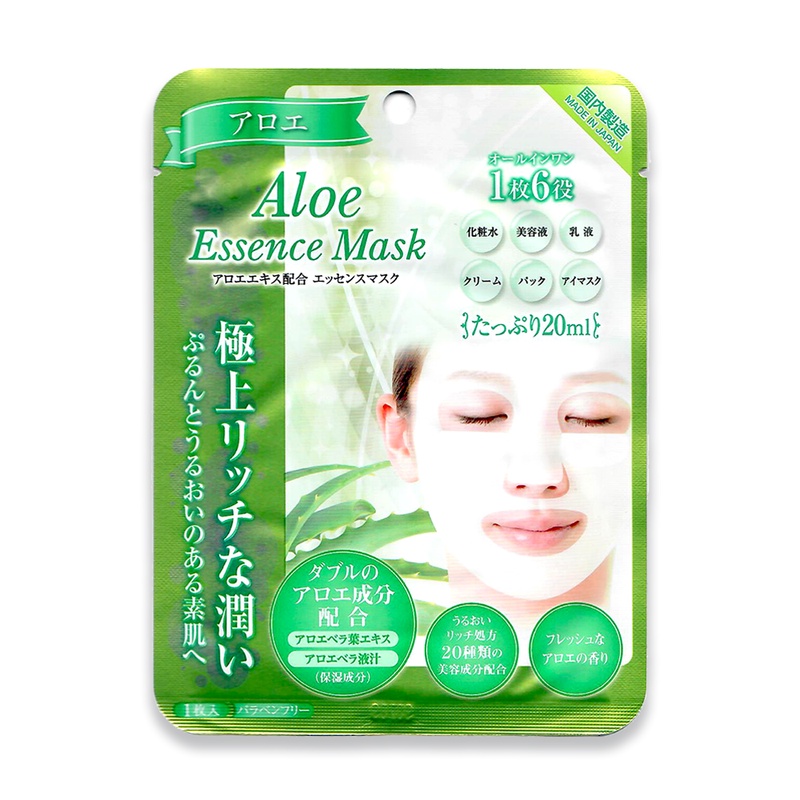 Mặt Nạ Nhật Cấp Ẩm Tinh Chất Lô Hội Nhật Bản (Hộp 5 Miếng)