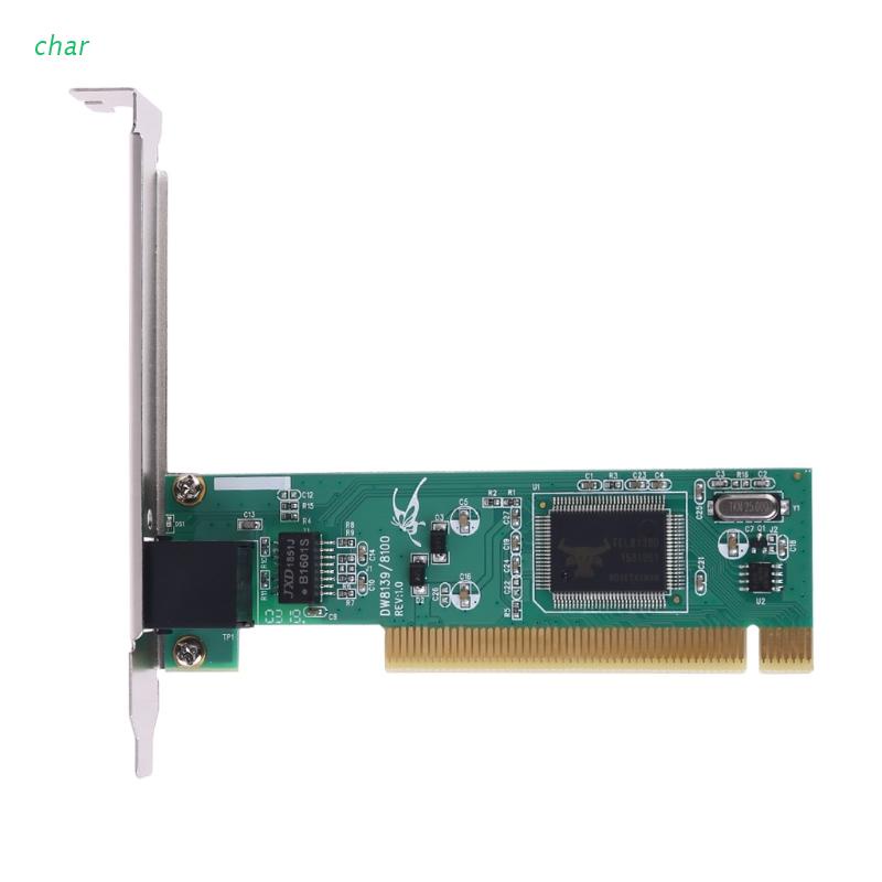 Card Mạng Lan Pci Nic Chipset Rtl8139 10 / 100mbps Rj45 Cho Pc Txa001