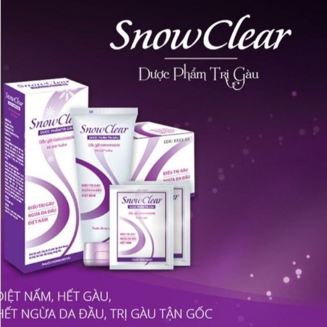 Dầu gội trị nấm Snowclear 50ml