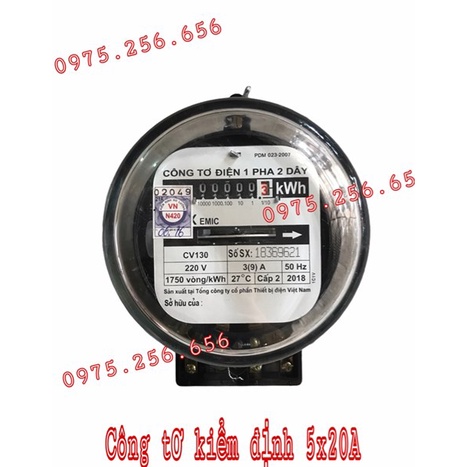 Công tơ kiểm Định 5x20A