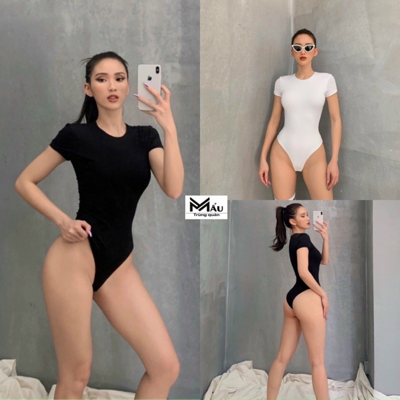 Áo bodysuit cộc tay trơn | BigBuy360 - bigbuy360.vn