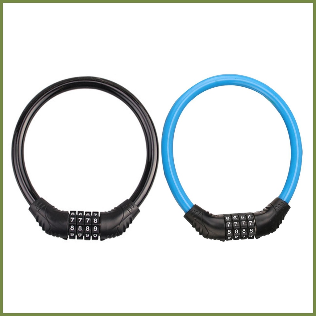 Bộ Khóa Xe Đạp 4 Chữ Số Không Chìa Chống Thấm Nước Kích Thước Nhỏ Gọn Tiện Dụng Cho kouvn