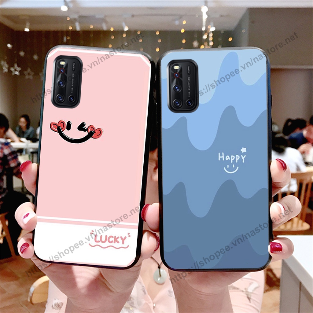 Ốp lưng Vivo V17 Pro / V19 mặt cười, họa tiết caro đơn giản đẹp cute