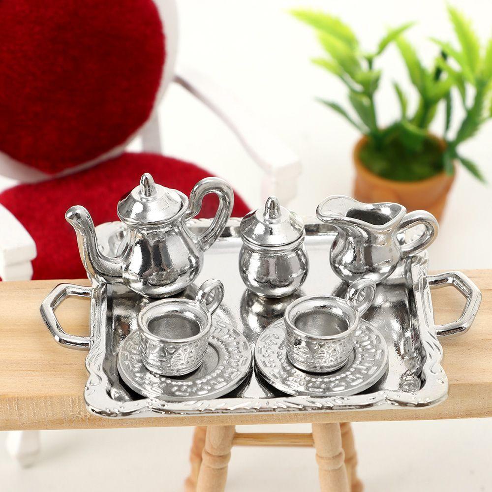 BEBETTERM 1 Bộ Ấm Trà Đồ Chơi Búp Bê Cỡ 1 / 12