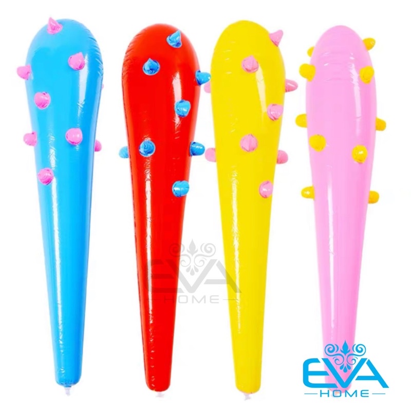 Đồ Chơi Gậy Bóng Chày Big Size / Chuỳ Gai Bơm Hơi Lớn 80 Cm Nhiều Màu Kèm Bơm Tay Tiện Lợi