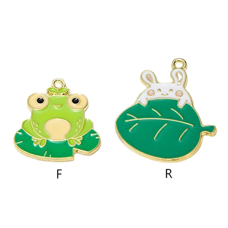 Set 10 Mặt Dây Chuyền Hình Động Vật Hoạt Hình Dễ Thương DIY