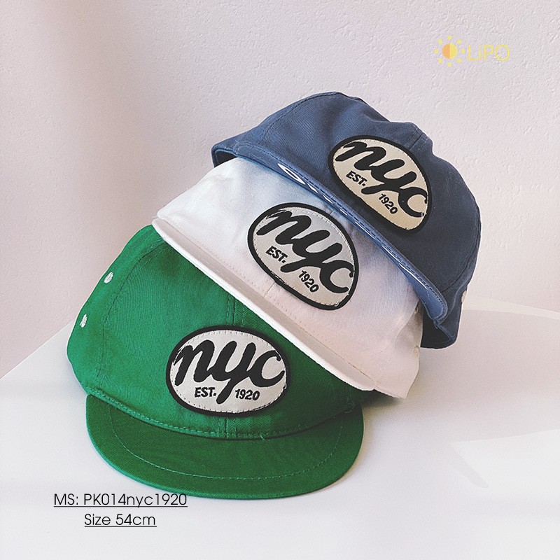 MŨ SNAPBACK THÊU CHỮ NYC CHO BÉ