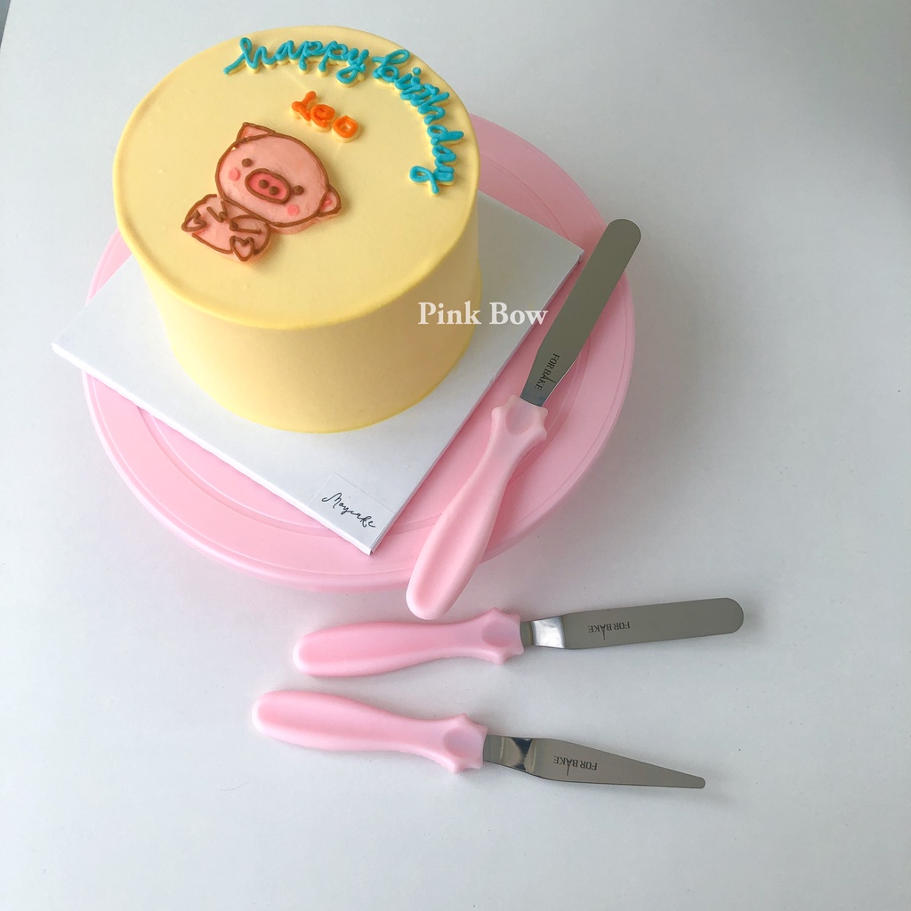 Bộ Dụng Cụ Chà Láng Bánh Kem Cao Cấp Spatula bằng Thép 420 không rỉ bền bỉ và an toàn set 3c