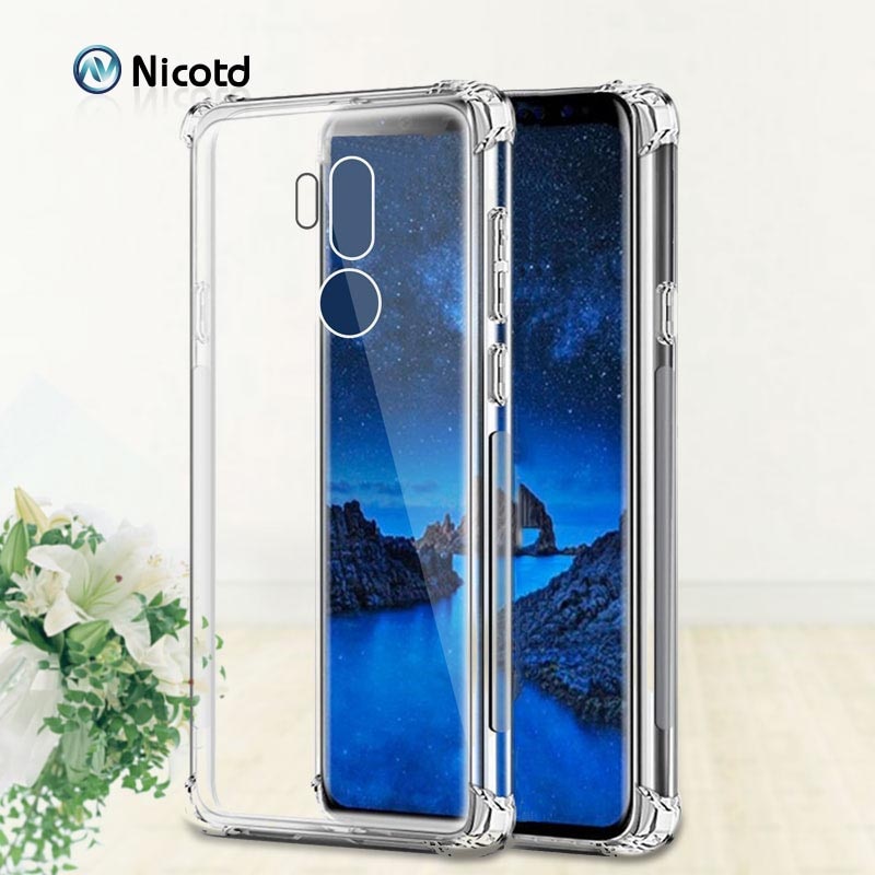 Ốp điện thoại tpu mềm trong suốt chống sốc cho LGG g7 v50 thinq lg g8s g8 thinq q60 k