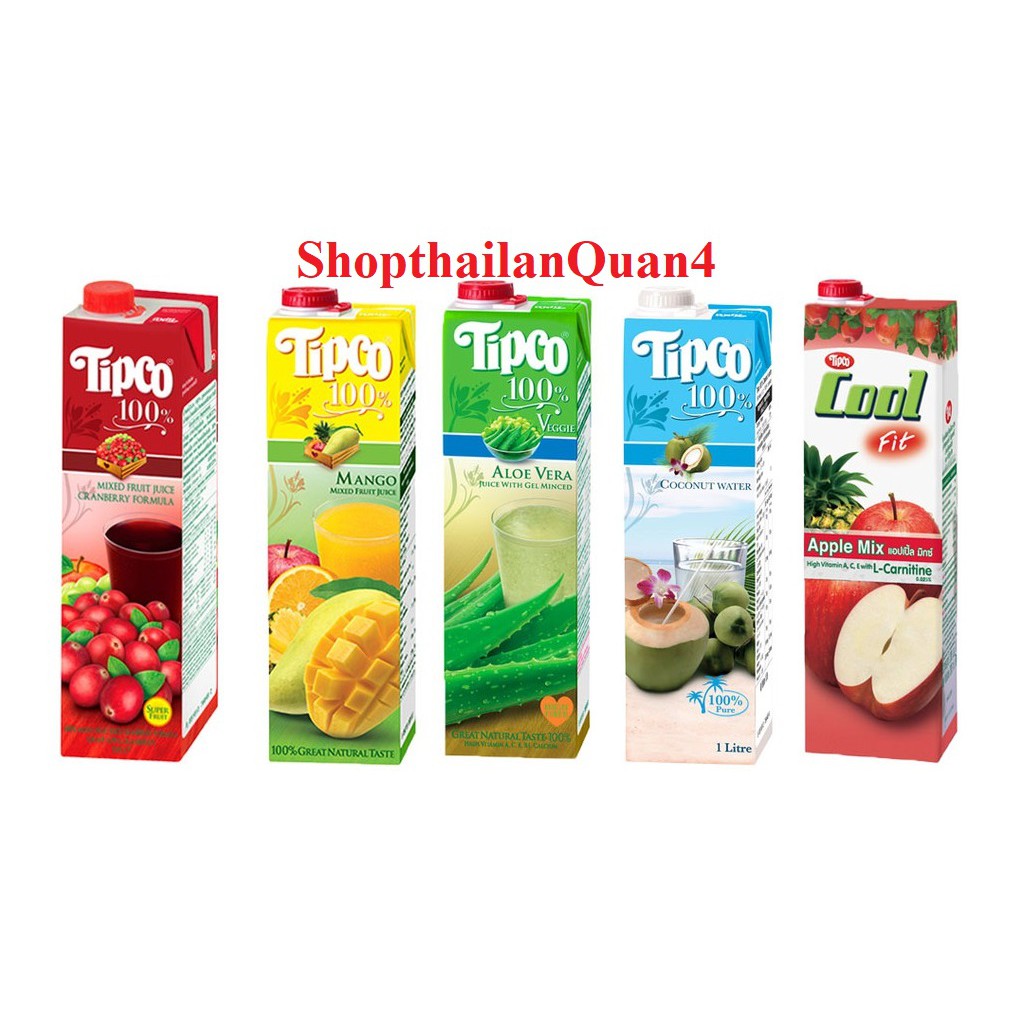 HCM- NƯỚC ÉP TRÁI CÂY TIPCO 1L THÁI LAN