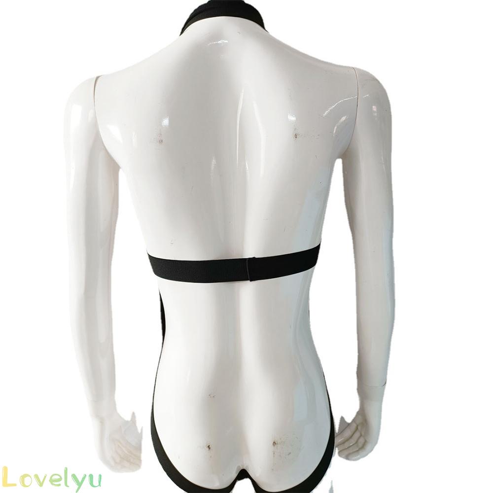 Male Underwear Black Bodysuit Fashion Jumpsuit Stage Performance Costume