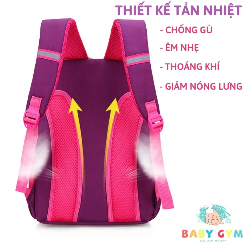 Cặp đi học nam, nữ, balo đi học cho học sinh tiểu học chống gù – BABYGYM