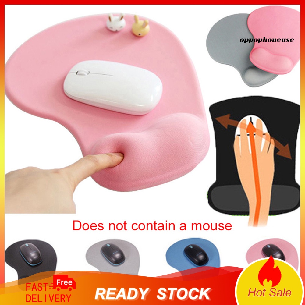 Miếng Lót Chuột Bằng Silicone Mềm Chống Trượt Có Đệm Cổ Tay Cho Pc / Laptop