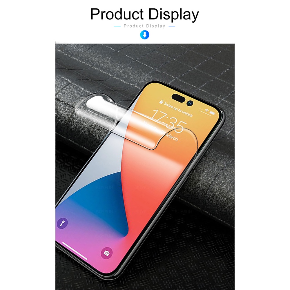 Set 2 Kính Cường Lực Hydrogel Bảo Vệ Màn Hình Điện Thoại iPhone 14 11 12 13 Pro Max mini iPhone 8 7 Plus 7 8 SE 2020 2022