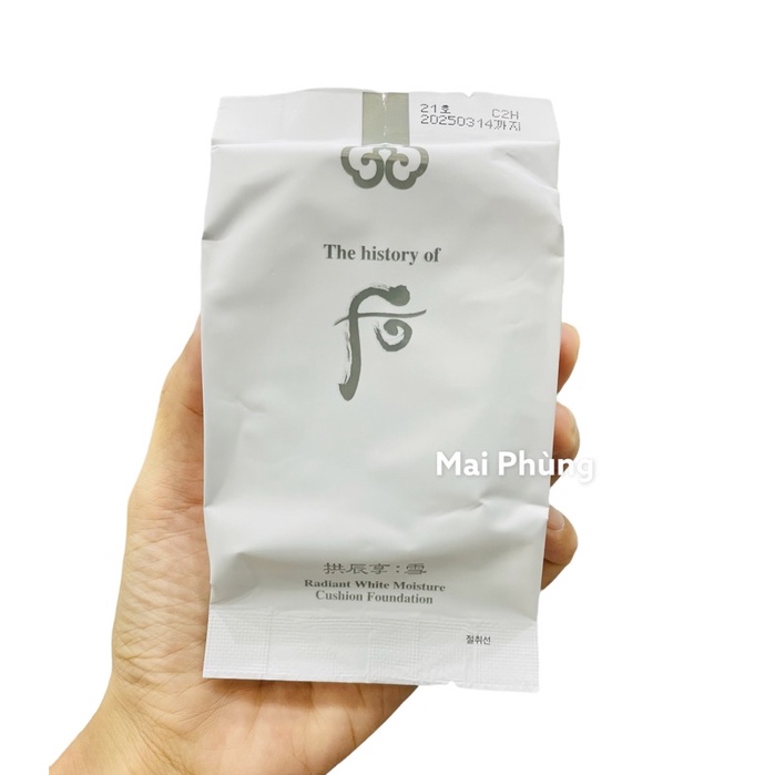Lõi phấn nước Whoo Radiant White Moisture