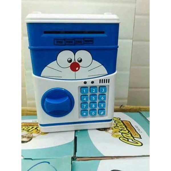 Két sắt khóa mật mã mini Doremon, Kitty, Minion (loại lớn)