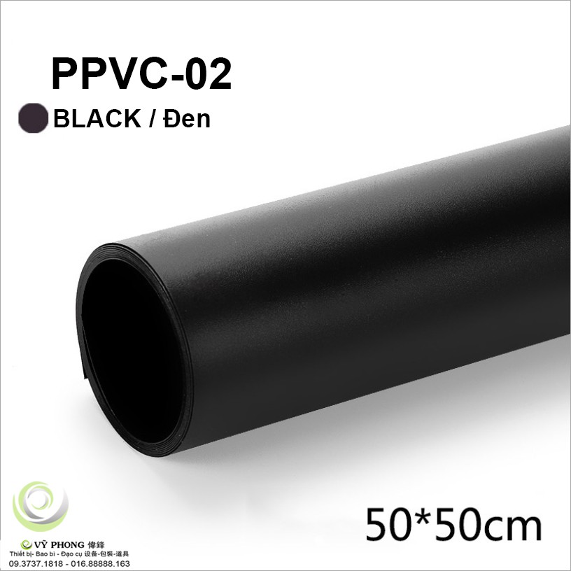 Phông nền nhựa PVC 50*50cm 9 màu trơn chụp ảnh chuyên nghiệp Studio đạo cụ CHỤP HÌNH PPVC50x50-01,2,3,4,5,6,7,8,9